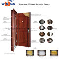 Sunproof Ce High Quality Swing Security Steel Door (W-S-118)